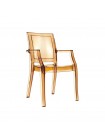 Доступные цвета: кресло Siesta Arthur: AMBER TRANSPARENT