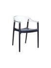 Доступные цвета: кресло Siesta Carmen: BLACK CLEAR TRANSPARENT