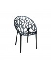 Доступные цвета: кресло Siesta Crystal: BLACK TRANSPARENT
