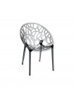 Доступные цвета: кресло Siesta Crystal: SMOKE GREY TRANSPARENT