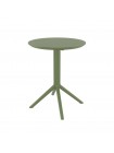 Доступные цвета: стол Siesta Sky Folding Ø60: OLIVE GREEN