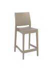 Доступные цвета: Полубарный стул Siesta Contract Maya Bar 65: TAUPE